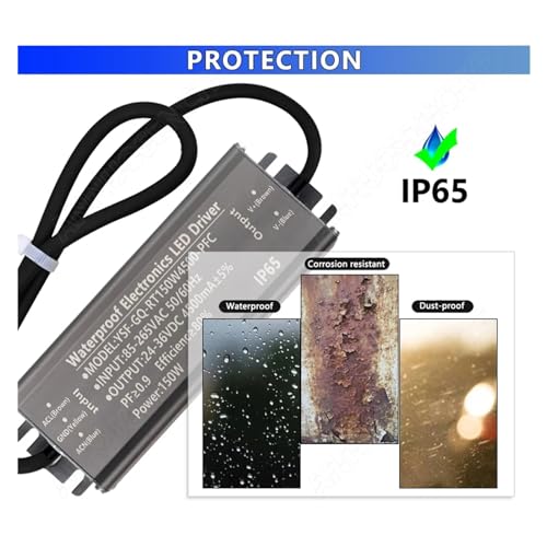 Convertisseur LED en aluminium IP65 boîtier robuste 4500mA AC vers DC - 4