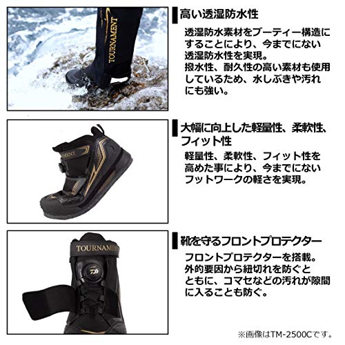 ダイワ(DAIWA) トーナメントフィッシングシューズ シルバー TM-2600C 26.5 4枚目