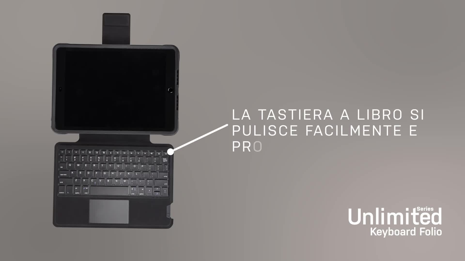 Custodia OtterBox UnlimitEd SERIES con tastiera Folio + pellicola protettiva per iPad 7a, 8a e 9a generazione (display da 10.2) - Manuale di istruzioni