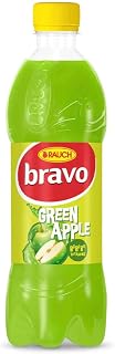 Rauch Bravo Green Apple Juice Drink, Vitamin-Enriched Beverage, 1.5 Liter Bottle