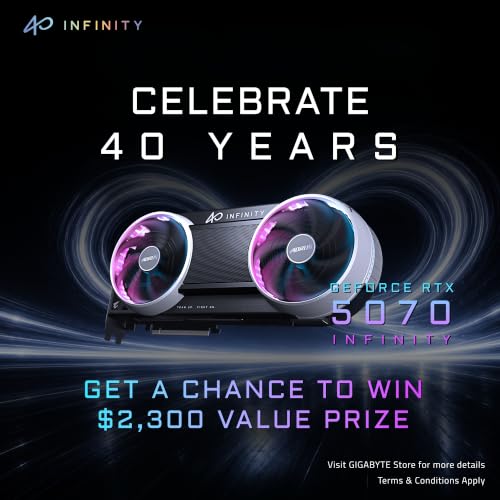 Image of GIGABYTE AORUS GeForce RTX 5070 Infinity 12G Graphics Card, 12GB 192-bit GDDR7, PCIe 5.0, WINDFORCE HYPERBURST Cooling System, GV-N5070AORUS IF-12GD Video Card