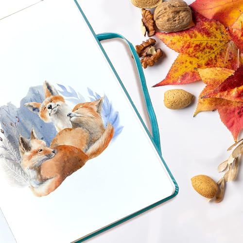 STATIONERY ISLAND Notizbuch A5 Blanko, Journal Hardcover mit 120 g/m² Dickem Papier, 180 Seiten Tagebuch, Notebook a5 für Mädchen, Reisetagebuch, Planen, Lernen, Dunkelblau