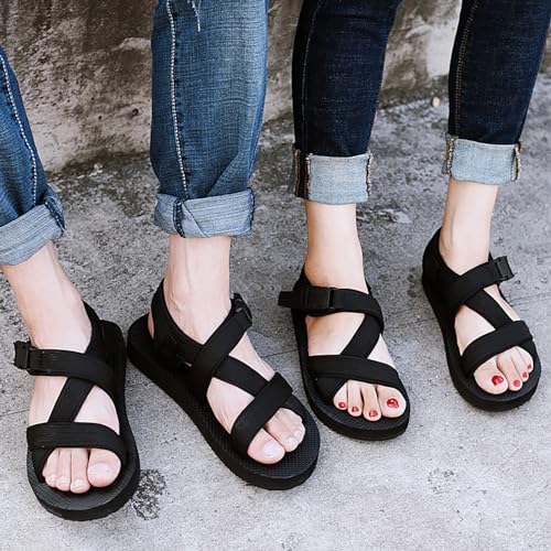 ZSpzx Women's Flat Slide Sandals Summer Open Toe Slip On Solid Color Gladiator Elasitc Strap Slides Ladies Comfortable Beach Non-Slip Casual Cushion Footbed Shoes Stylish Shoe for Outdoor Indoor3
