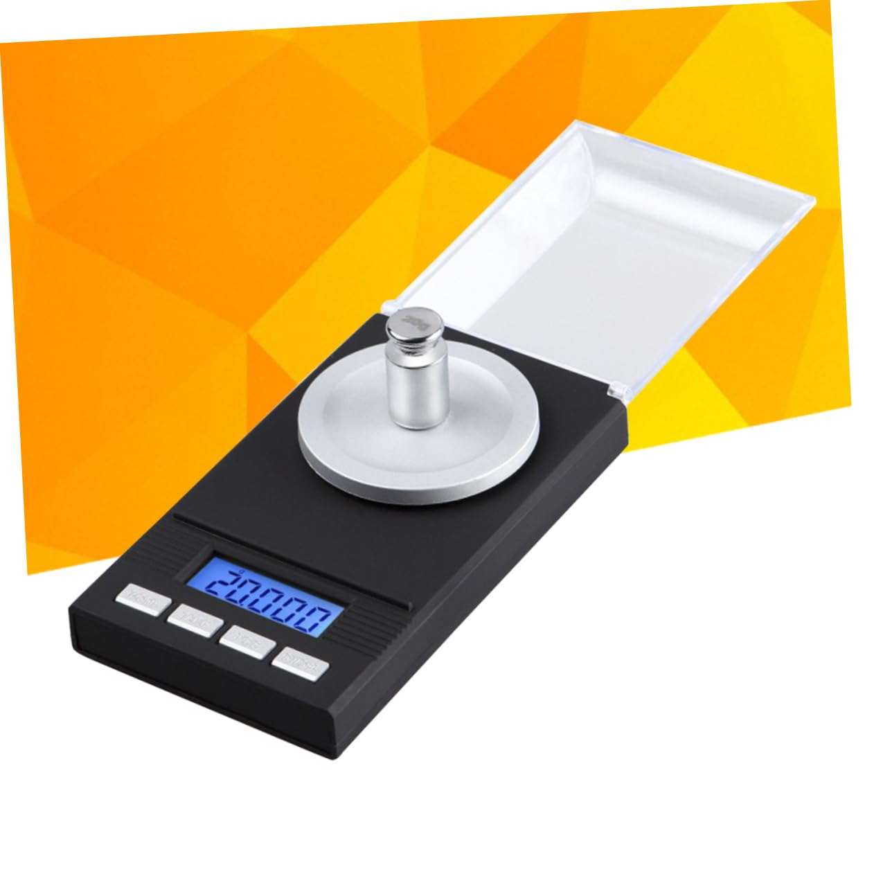 COLLBATH 20g Mini Digital Jewelry Scale High Scale with Calibration Weights LCD Display Auto Shutdown for Weighing Gems and Precious Metals Black