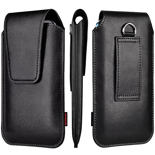 Acckuo Pu Leather Holster For Iphone 14 Plus, 14 Pro Max, 13 Pro Max, 12 Pro Max, 11 Pro Max, Xs Max Cell Phone Belt Holder Pouch, Xl (Black) #TOP2