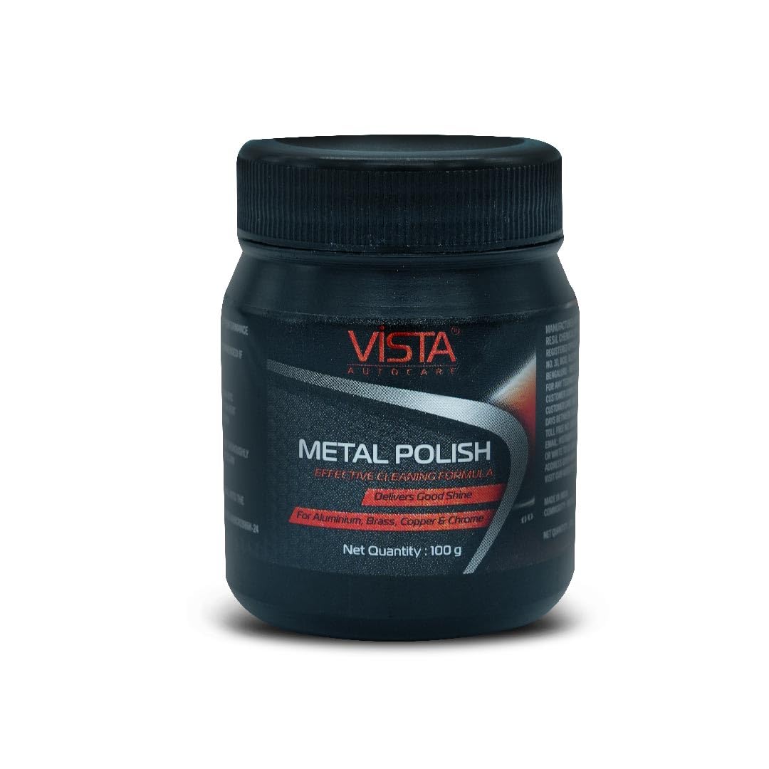 Vista Auto Care Metal Polish 100 g For Chrome, Copper, Brass, Bronze, Nickel and Stainless Steel