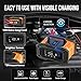 NEXPEAK NC202 10-Amp Battery Charger, 12V 24V LiFePO4 Lead Acid Portable Car Battery Charger 8-Stage Trickle Charger Smart Battery Maintainer w/Temp Compensation for Car Truck Motorcycle Lawn Mower