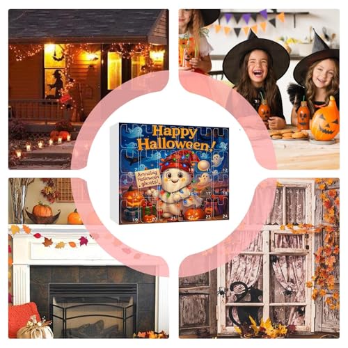 Calendrier de l'Avent pour Halloween : décor mural 2D en acrylique - 4