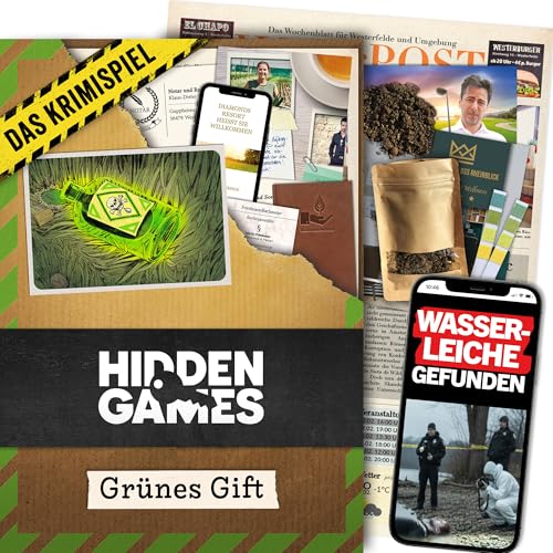 Hidden Games Tatort - Grünes Gift, Cold Case Fallakte, Detektivspiel für...