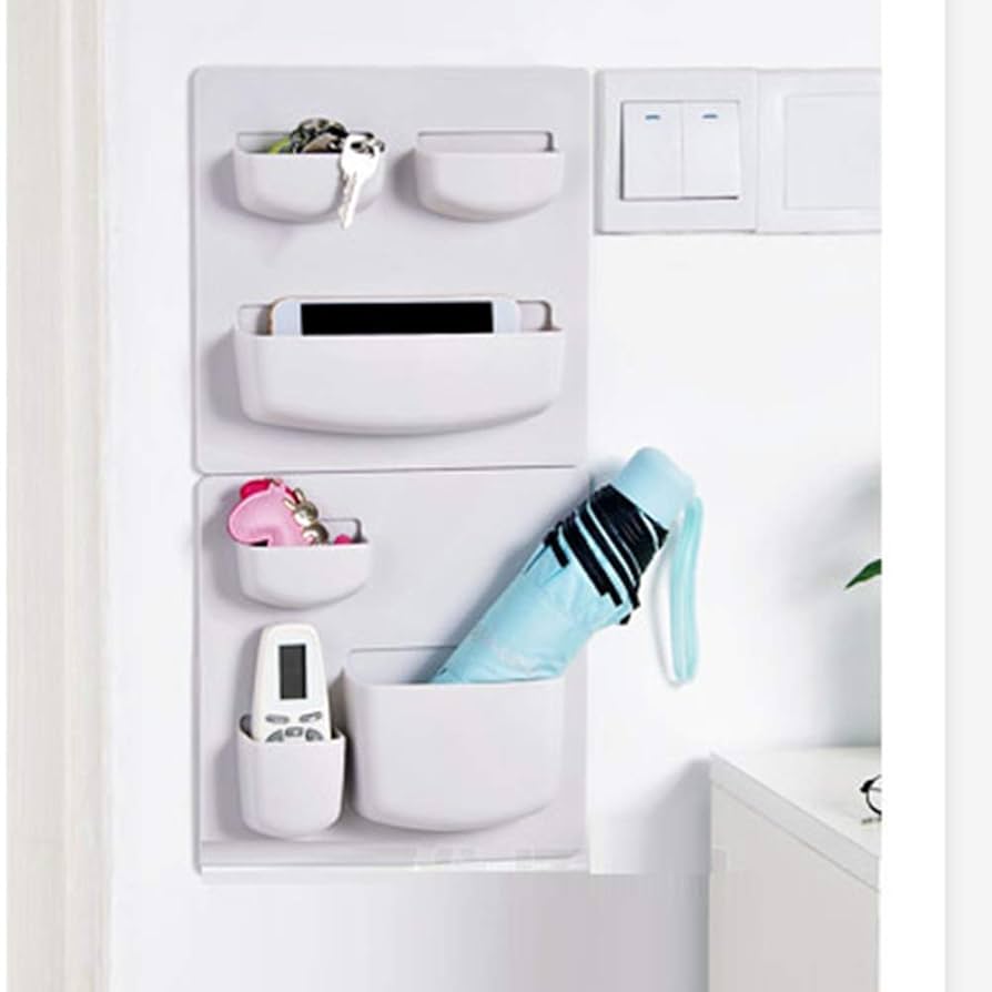 Amazon｜キッチンツール 貼り付け 収納壁掛け 強力粘着 粘着式