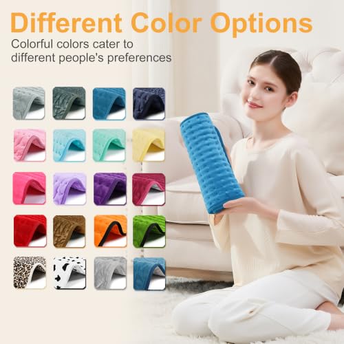 Image of Heating Pad,Electric Heating Pads,Heating Pad for Back,Blue,24x12 Inch