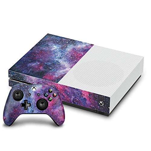 Vinyle autocollant Xbox One S galaxie Anis Illustration skin console manette