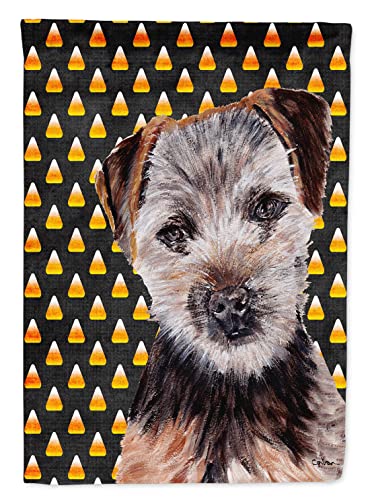Drapeau de jardin Norfolk Terrier grand format toile Halloween multicolore - 2