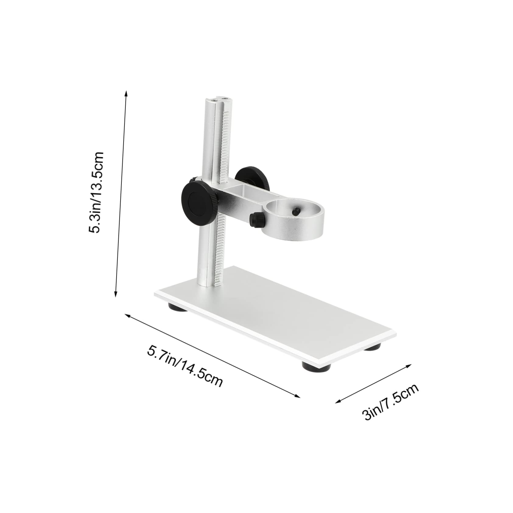 Uonlytech Microscope Stand Adjustable Aluminum Alloy Lifting Support Versatile for Digital Microscopes