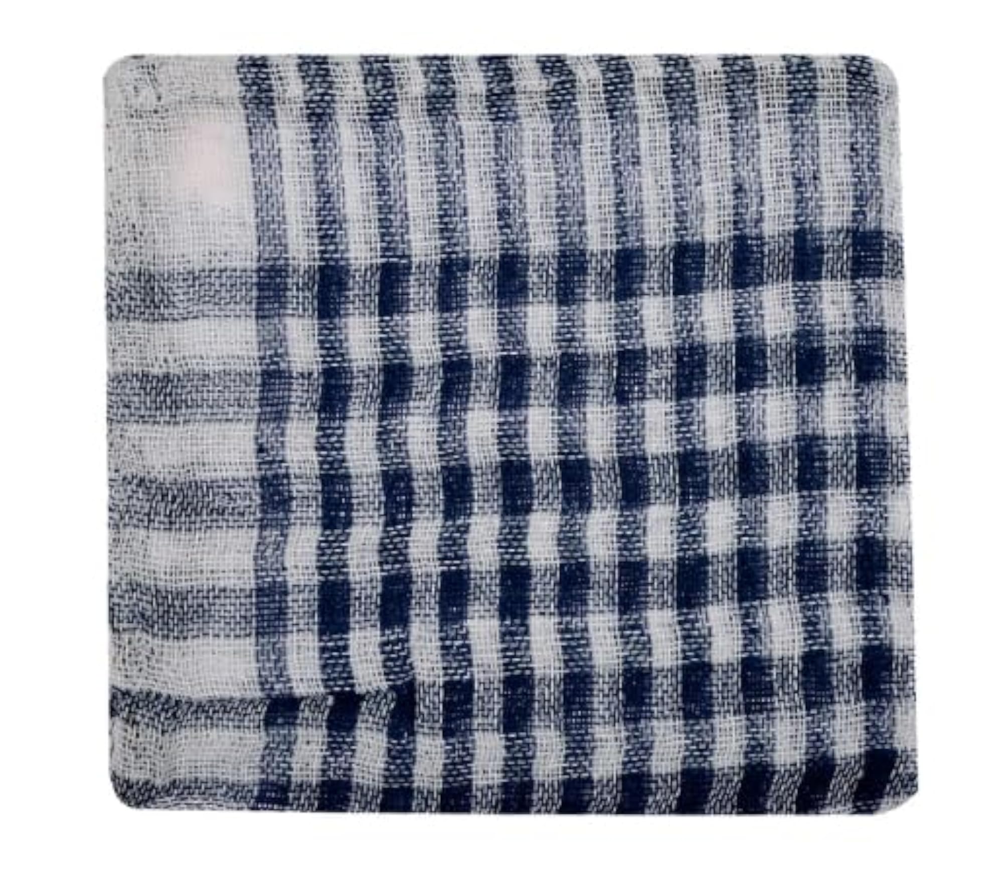 White & Black Checkered Cotton Towels, Roti Napkins Pack of 6