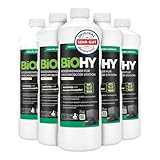 BiOHY Limpiador de suelos para robot de limpieza con aroma a naranja (6 x 1 litro) | Detergente concentrado para todos los robots de limpieza y aspiradora con función húmeda | sin espuma y sin rayas |