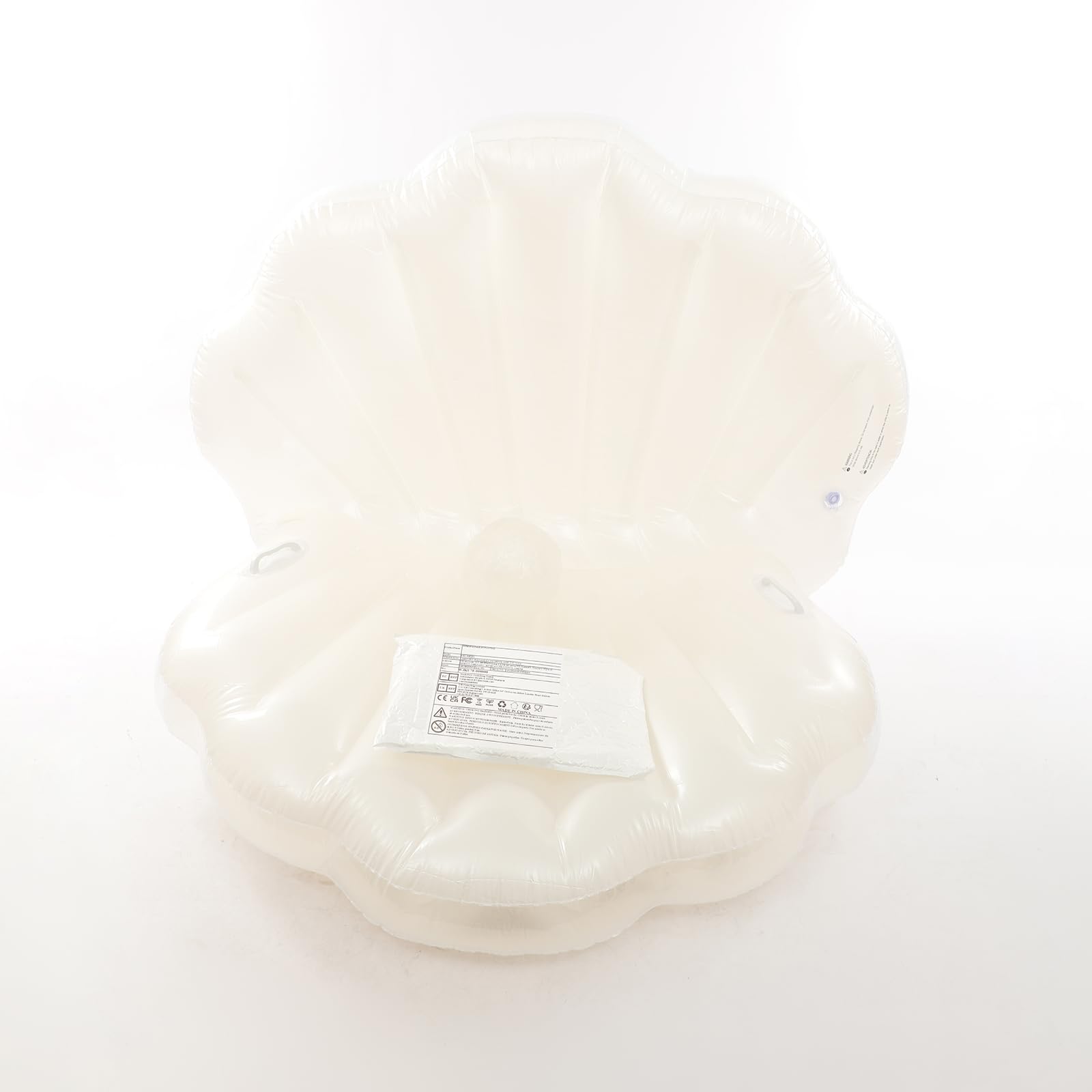 Gonfiabile per piscina con conchiglie, galleggiante gigante, con pallina di perline, per piscina, estate, festa in spiaggia, 120 x 120 x 120 cm
