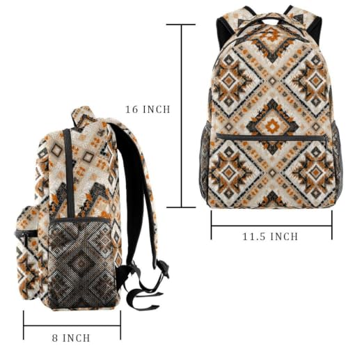 Mochila para laptop y libros con estampado casual multicolor unisex 2