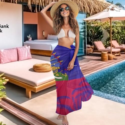 Women's Swimwear Cover Ups Sheer Long Bikini Wraps Beach Bathing Suit Cover Up Swimsuit Sarong Dress3