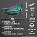 TNH Outdoors Double & Single Camping Hammocks - Lightweight Nylon Portable Hammock, Best Parachute Hammock for Backpacking, Camping, Hiking, Beach with Free Heavy Duty Carabiner Clips
