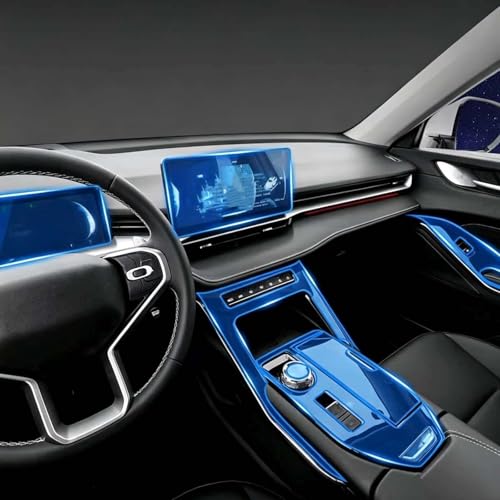 GENTERUN for Haval H6 2022-2024 Car Interior Center Console Transparent TPU Protective Film Anti-Scratch Repair Film Accessories