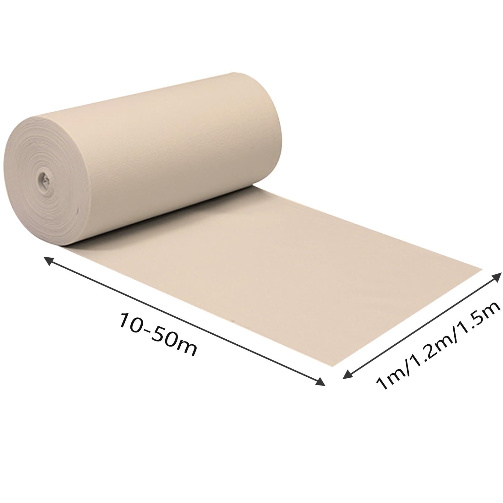 Hochzeitsgang-Läufer-Teppich, Champagner, 20 m, rutschfest, Laufsteg-Läufer, Teppiche für drinnen und draußen, Hochzeiten, Dekoration für Party, Flur, 2 mm Dicke (Size : 1.5x20m)