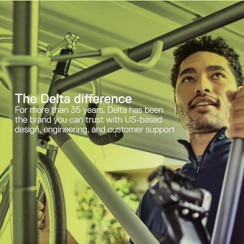 Rugged 2 Bike Rack for Garage & Home by Delta Cycle &ndash; No Drilling Required &ndash; Fully Adjustable Gravity Storage Rack for Any Style Bicycle &ndash; Leaning Wall Rack Holds Up to 100 lbs