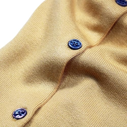 Christmas Santa Claus Printing Men Cardigan V-Neck Red Snag Eyes Heart Embroidery Cotton Button Casual Fit Open Front Sweater4