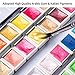 ARTSY Metallic Watercolor Paint Set – 48 Glitter Colors in A Metal Case with Palette Perfect for Artists, Hobbyists, Students, Beginners