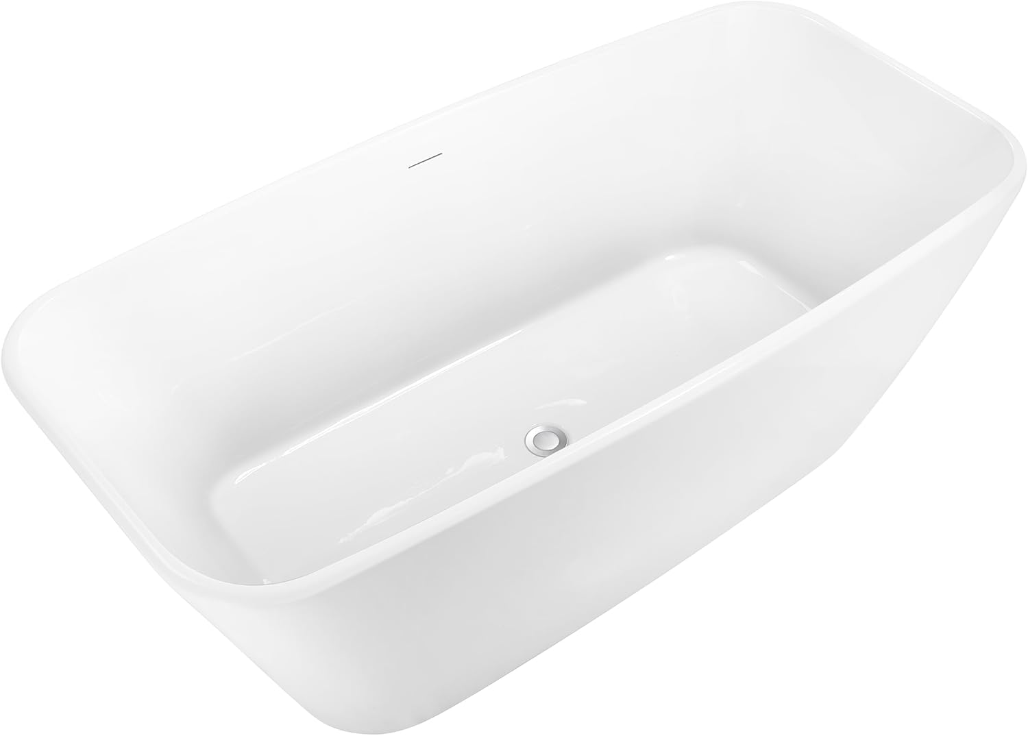 DHHU 59”*29” Bathroom Tub, Stand Alone Tub, Acrylic Freestanding