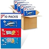 Nabisco Cookies Variety Pack, OREO, Nutter Butter, CHIPS AHOY!, 40 Snack Packs (4 Cookies Per Pack, 4 Boxes)