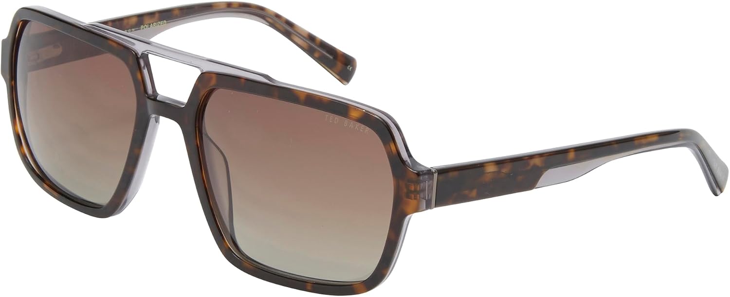 Ted Baker TMS156 Men's Navigator Polarized Sunglasses, UV400 Protection, 59 mm