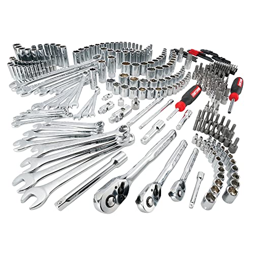 CRAFTSMAN 308-Piece Mechanic Tool Set, 1/4 in, 3/8 in, 1/2 in Drive Ratchets, Sockets, Hex Keys, Wrenches