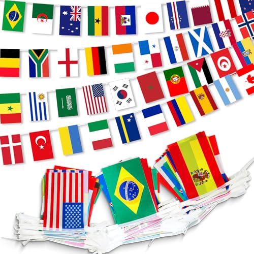 2026 Soccer Match 48 Countries String Flags Soccer Tournament National Flags Pennant Bunting for Sports Bar Party Dcor1Pcs (1)