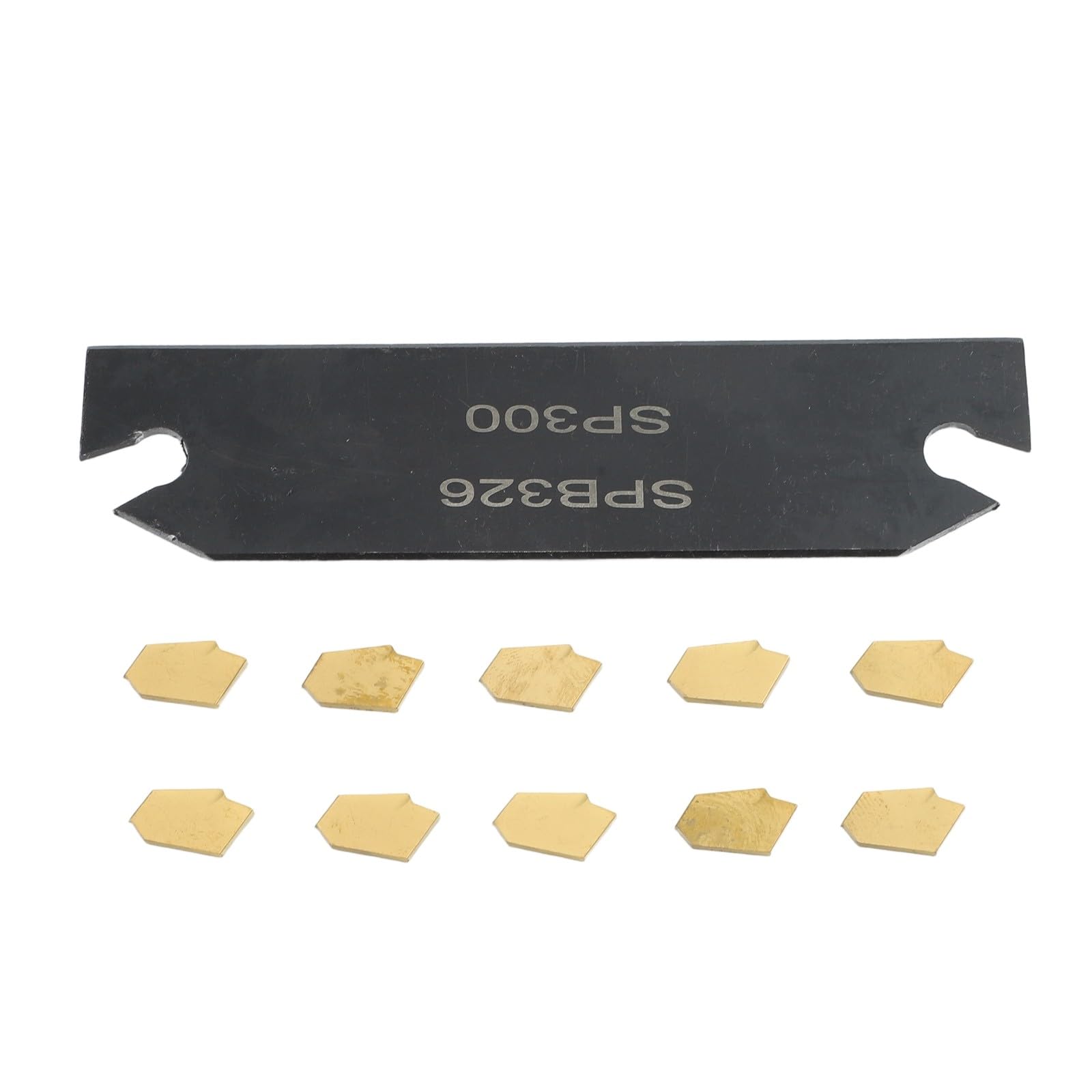 EasyByMall 10 piezas GTN-3 SP300 insertos de ranurado para soporte de herramientas de separación SPB26-3, cuchillas de corte de torno de carburo recubiertas para semiacabado de acero