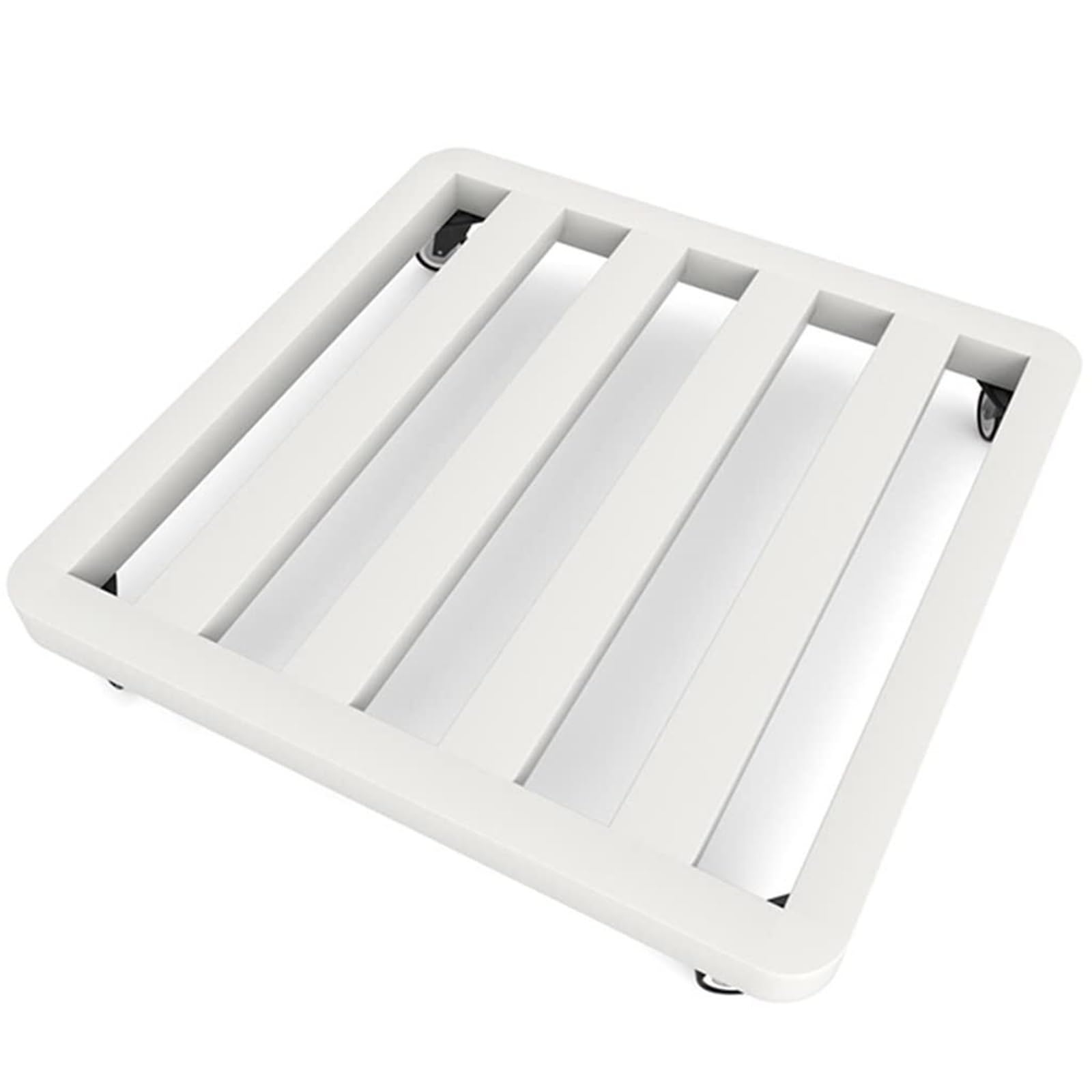 YUANCHUTOP Heavy Duty Plant Caddy with Wheels, Square Metal Dolly, Lockable Casters, Rolling Stand for Large Pots, Indoor/Outdoor Use