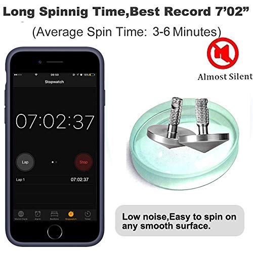 Panshi Precision Metal Spinning Top, 2020 Unique Christmas Stockings Gift for Teens & Kids, Men&Women, Stainless Inception Tops, Pocket Gadget Gyro Toy, Spin Forever up to 7:48,EDC