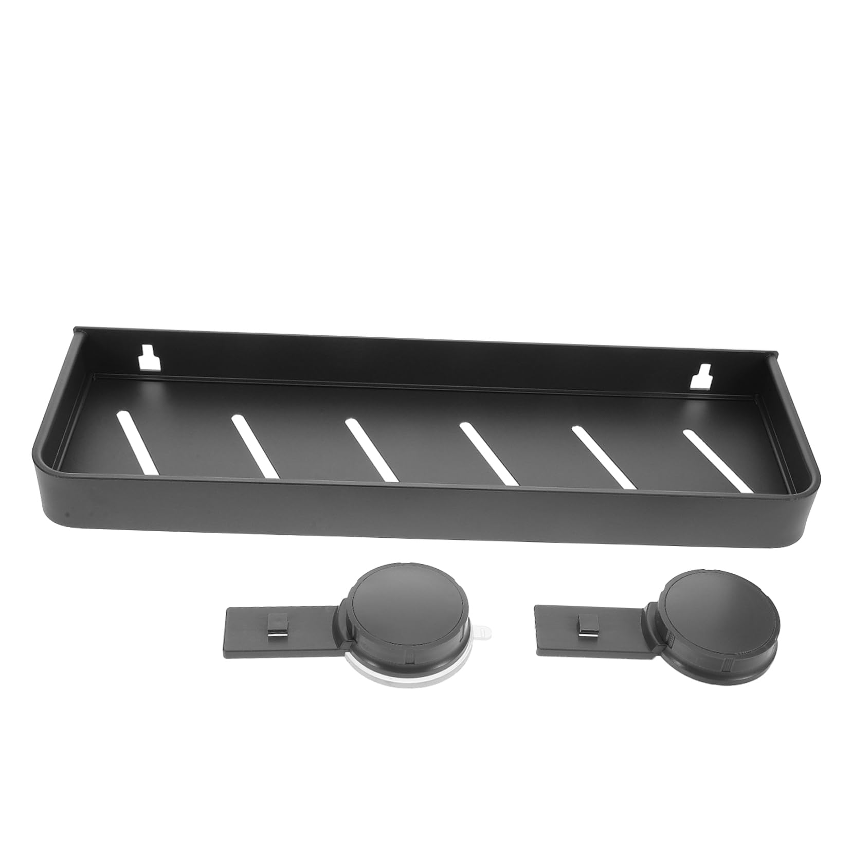 OSOLADY Suction Cup Shelf for Toiletries Makeup Drill Installation for Smooth Surfaces Organized Storage for Bathroom Essentials