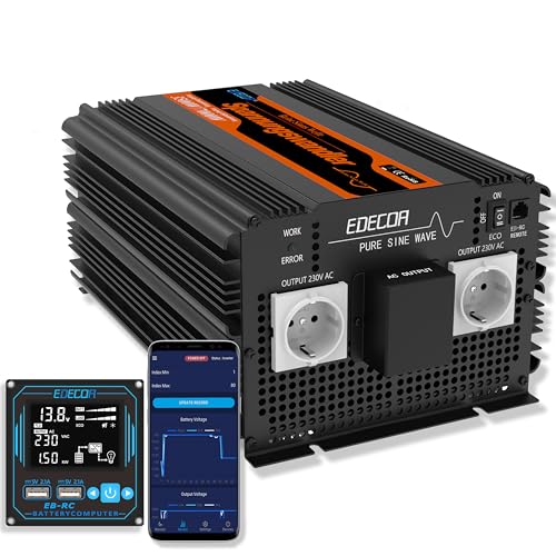 EDECOA Inverter Onda Pura 12v 220v 3500w