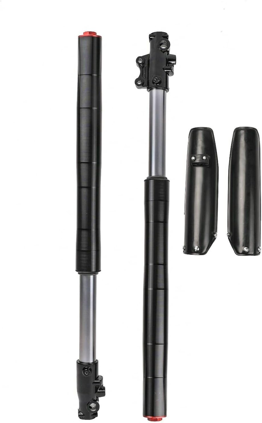 Front Fork for Dirt Pit Bike Complete Upside Down Front Fork Suspension Shocks Absorber and Triple Clamp Handlebar Riser Set