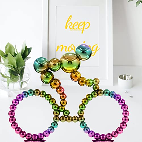 Loclikes Modern Decor, Cycling Statue, Entryway Table Decor,Console Table Decoration Pieces,Tv Stand Decor, Aesthetic Room Decorations, Bicycle Decor Gift For Cyclist (Multicolor) #TOP4