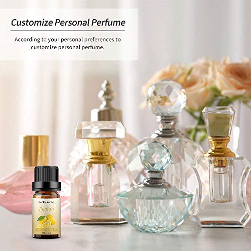 2Pcs Lemon + Peppermint Essential Oil Sets Essential Oils Set 10Ml - 100% Pure Essential Oils Set For Aromatherapy Kit #TOP5