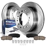 Detroit Axle - Rear Brake Kit for Toyota 4Runner Sequoia FJ Cruiser Lexus GX470 Brake Rotors and Ceramic Brakes Pads Replacement