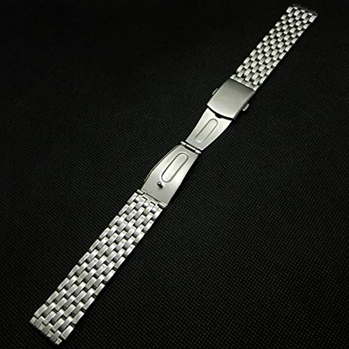 Sangle de montée en acier inoxydable argent 18mm 20mm 22mm pour montre - 4