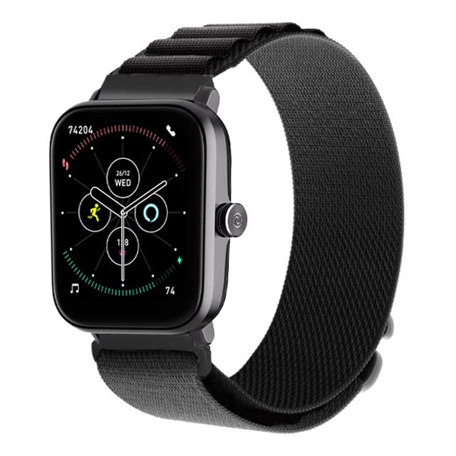 ARTMU® Alpine Loop Band Compatible with Noiise ColorFit Icon Buzz (NSW201), 20mm Textile Stretch Nylon Sport Strap with Metal G‑Hook Replacement Wristband (Black) (B0CF5LFXGC) Amazon Price History, Amazon Price Tracker