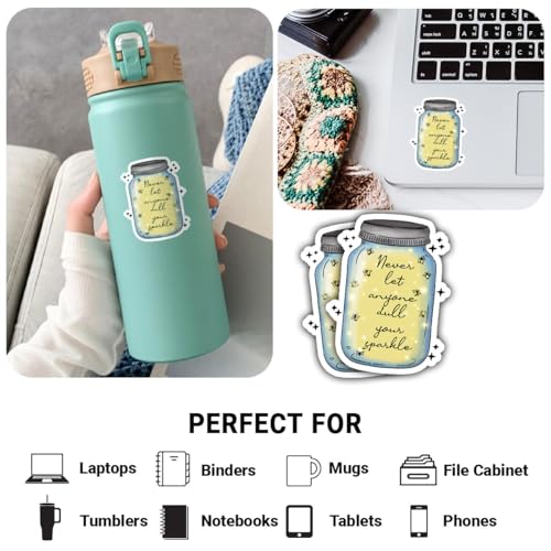 Stickers amour de soi en vinyle imperméable pour PC et tasse - 4