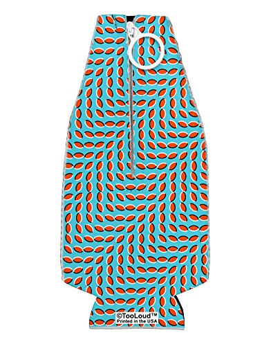 TooLoud Swimming Fish Optical Illusion Collapsible Neoprene Bottle Insulator All Over Print