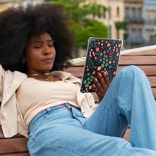 Image of CoBak Clear Case for 6 inch E-Reader 2024 and 2022 (11th Generation) - Ultra-Slim Soft TPU Transparent Cover,Lightweight & Durable Protection,Floral Symphony