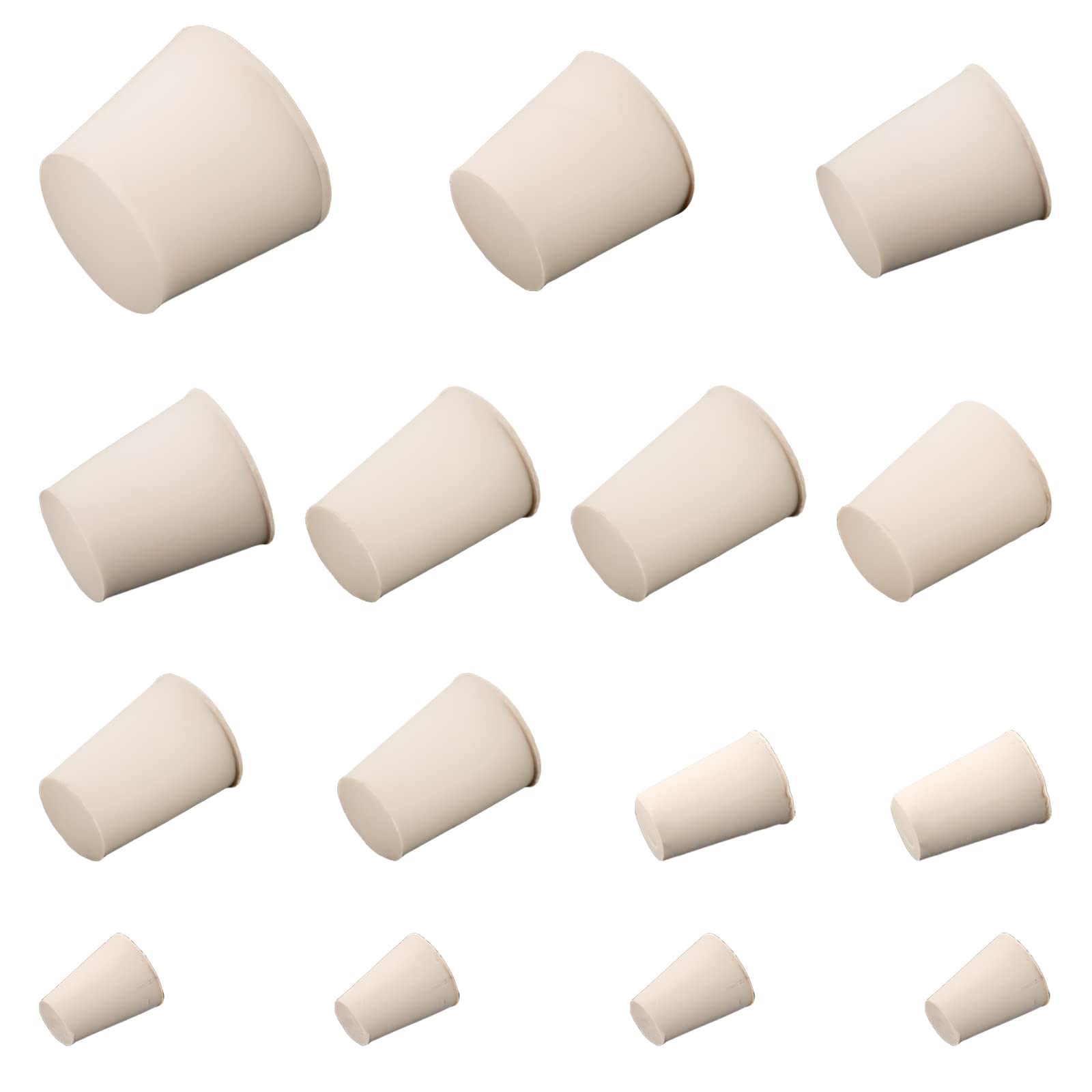 Buy SvalorSolid Rubber Stoppers, 15 PCS Laboratory Rubber Bungs