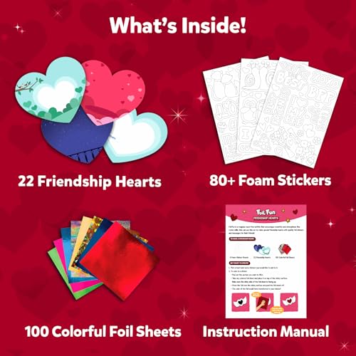 image for Skillmatics Foil Fun - Friendship Hearts, Mess Free Art for Kids, DIY 